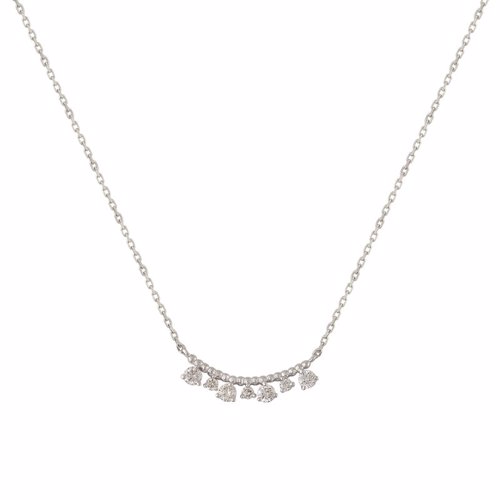 Κολιέ μπάρα με διαμάντια