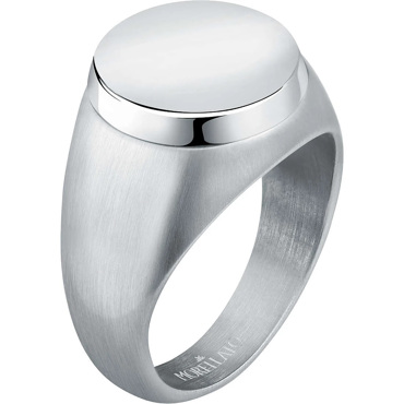 Δαχτυλίδι ανδρικό από ανοξέιδωτο ατσάλι με λουστρέ και ματ επιφανειών