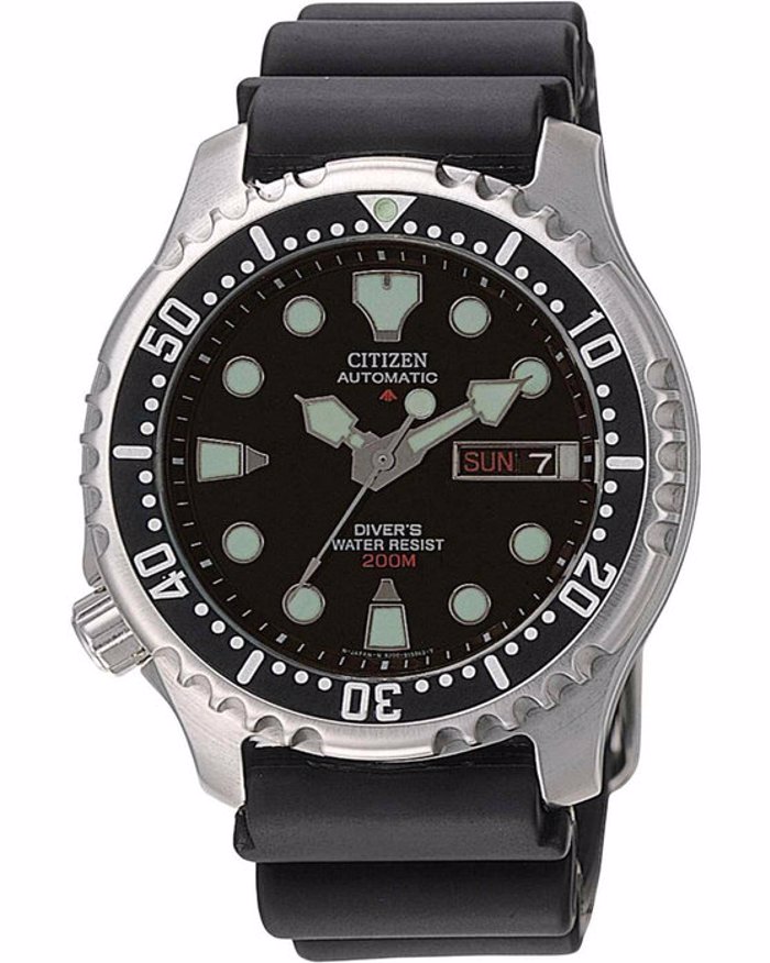 Roloi Citizen NY0040-09EE Promaster 200m Divers Automatic Black Synthetic Strap