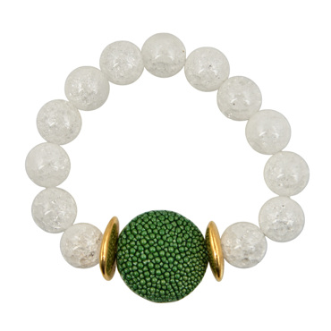 Βραχίολι από καρχαρία και quartz