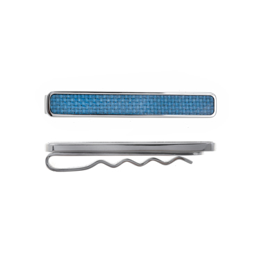 Γραβατοπιάστρα με γαλάζια επιφάνεια