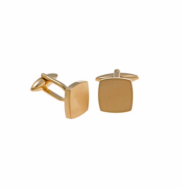 Μανικετόκουμπα επίχρυσα τετράγωνα