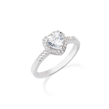 Δαχτυλίδι ασημένιο καρδιά