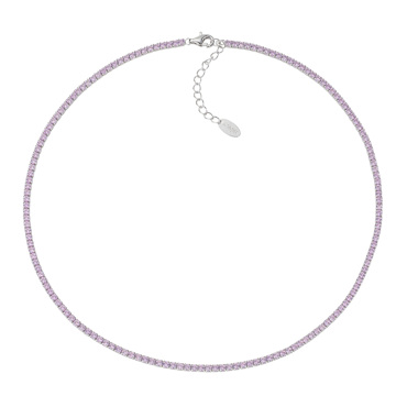 Κολιέ ασημένιο ριβιέρα