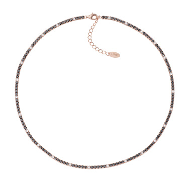 Κολιέ ασημένιο ριβιέρα