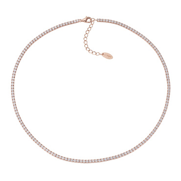 Κολιέ ασημένιο ριβιέρα