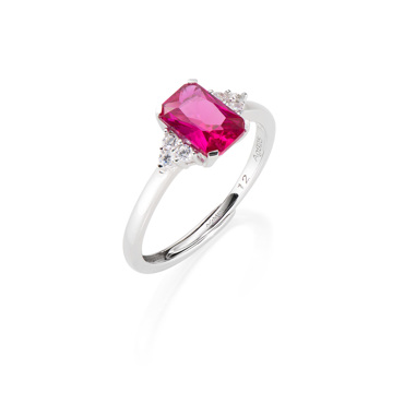 Δαχτυλίδι ασημένιο μονόπετρο