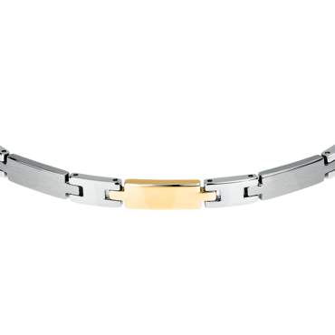 Βραχίολι ατσάλινο Morellato με επίχρυσα στοιχεία