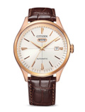 Roloi Citizen NH8393-05A Mechanical Automatic 50m me dermatino kafe louri