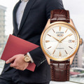 Roloi Citizen NH8393-05A Mechanical Automatic 50m me dermatino kafe louri