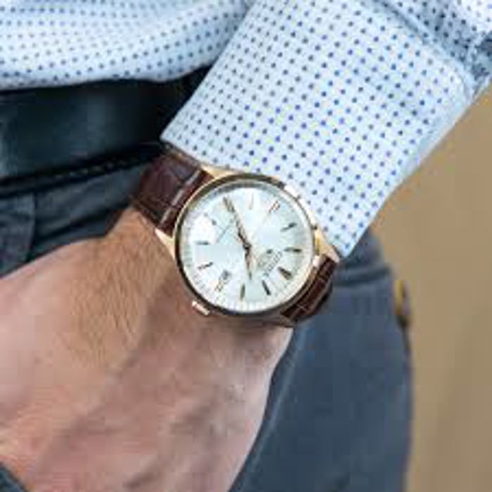 Roloi Citizen NH8393-05A Mechanical Automatic 50m me dermatino kafe louri