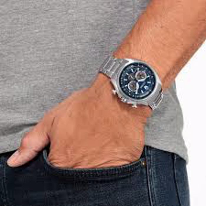 Roloi Citizen CA4560-81L  Chrono  ECO DRIVE 100M Chronograph Silver Stainless Steel Bracelet