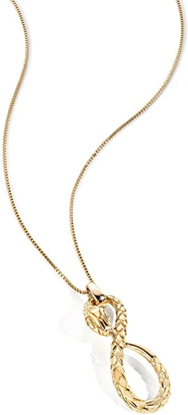 Κολιέ με μενταγιόν σε σχήμα φιδιού