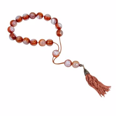 Κομπολόι αχάτης πορτοκαλί