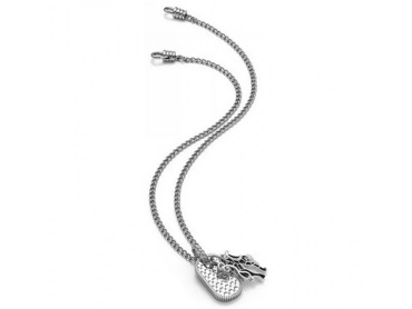 Κολιέ με μοτίφ ταυτότητα και κεφάλι φιδιού