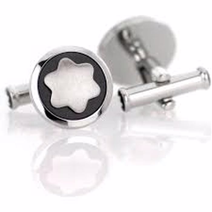 Montblanc Star Maniketokoumpa apo atsali me mavro onuxa 116661