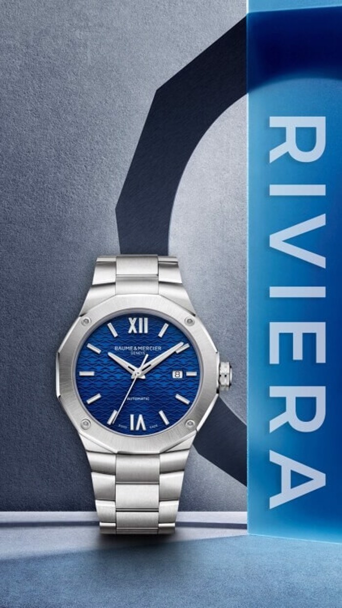 Roloi baume & mercier Riviera 10620 BLUE BAUMATIC